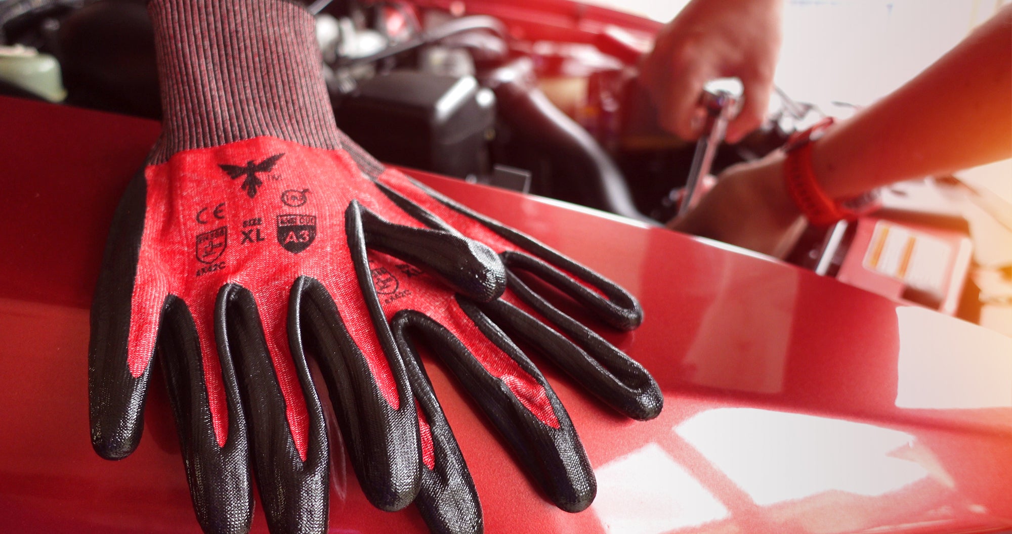 Horus Works Cut Proof Nitrile Coated Work Gloves