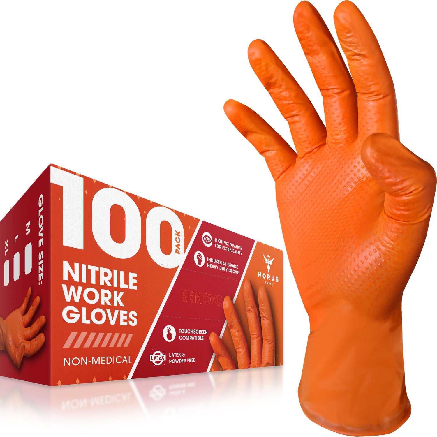 Horus Works Nitrile Disposable Gloves