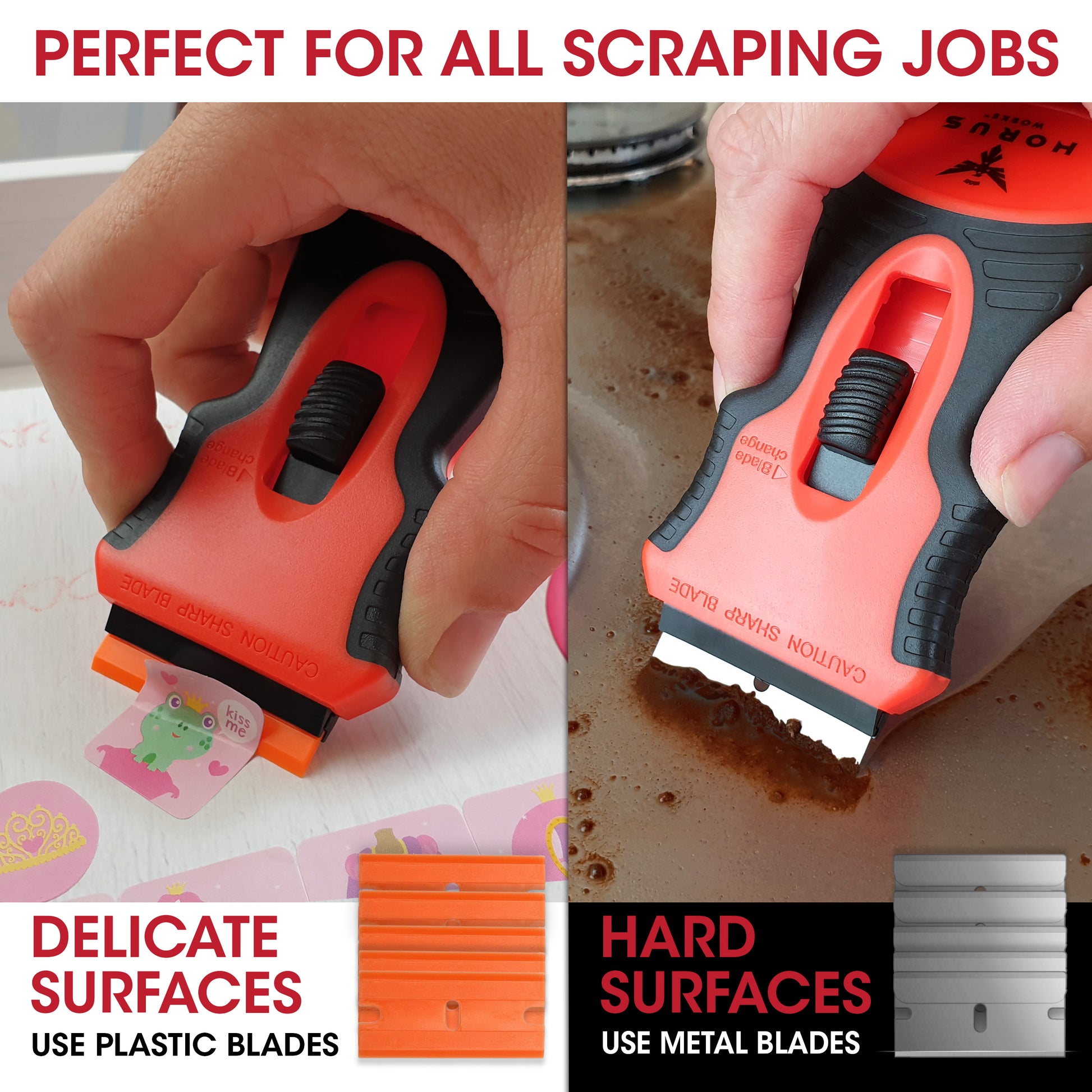 Mini Razor Blade Scraper Removal Sticker Glue Plastic Double Edged Hand  Tools