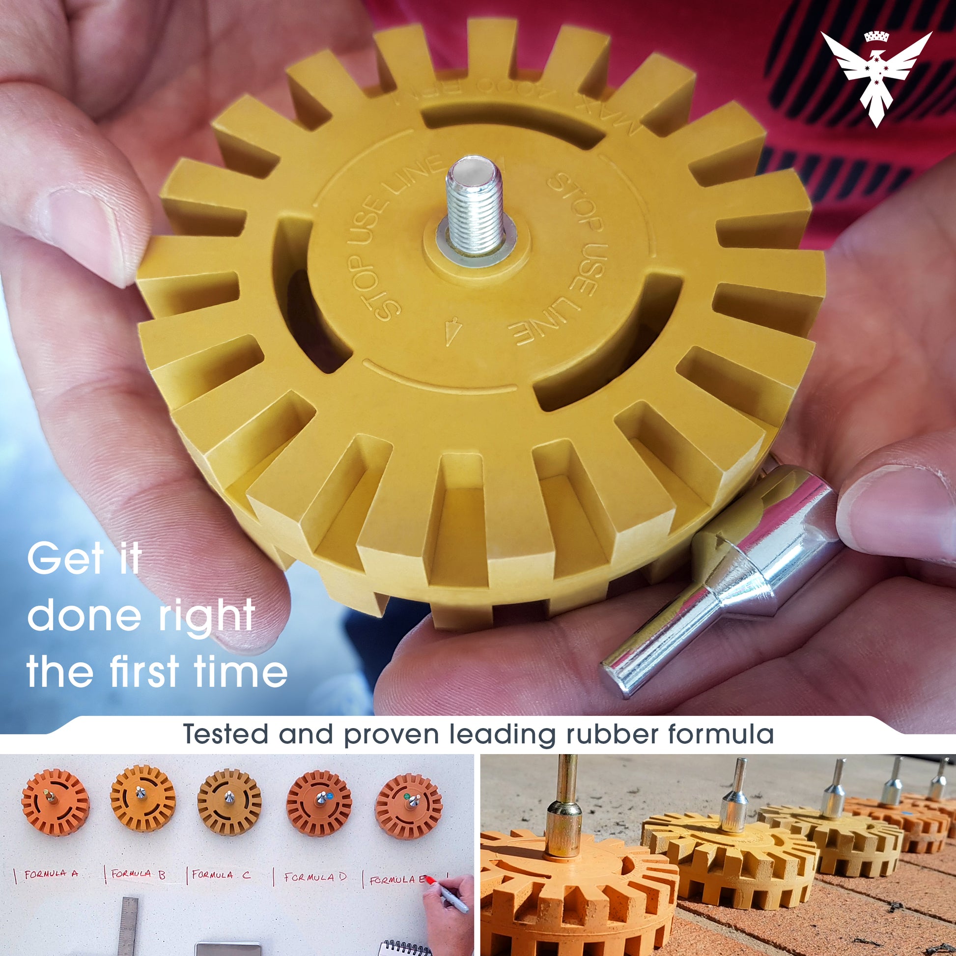 Decal Adhesive Remover Set Eraser Wheel With Plastic Blade - Temu